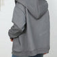 Women's Winter Warm Plus Fleece Thick Pocket Hooded Sportswear Jacket