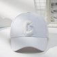 1pc Unisex Adjustable Head Circumference C Letter Baseball Cap For Outdoor Casual Sports Street