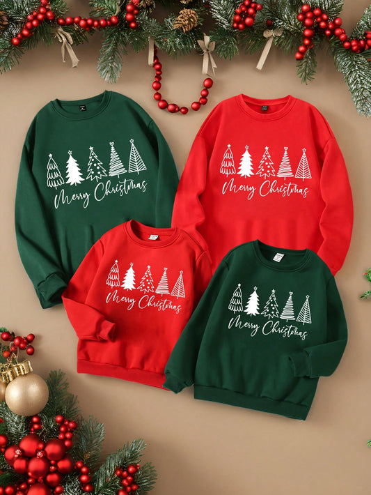 Men's Casual Merry Christmas Letter Slogan