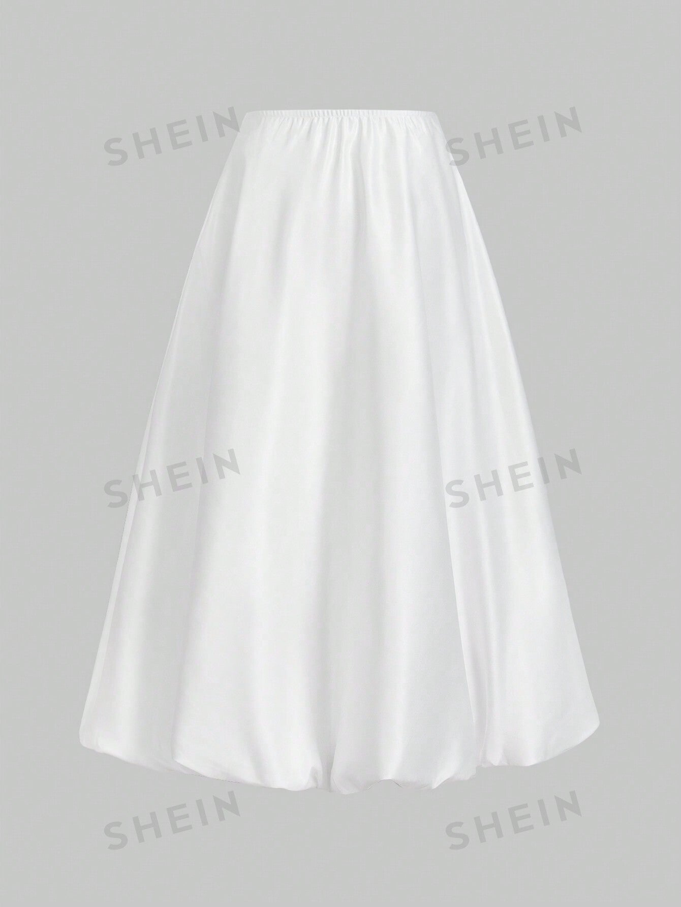 Essnce SHEIN Essnce Prom Dress Wedding Women Dresses Teacher Dress  Autumn Women's White Satin Long Skirt