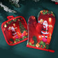 2Pcs Christmas Heat Insulation Oven Gloves,Santa Claus Snowman Pattern,Christmas Decorations,Kitchen Essentials, Baking Tools,Holiday Cooking And Baking Supplies,Xmas Party Decor,Merry Christmas,2025 New Year Decor