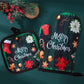 2Pcs Christmas Heat Insulation Oven Gloves,Santa Claus Snowman Pattern,Christmas Decorations,Kitchen Essentials, Baking Tools,Holiday Cooking And Baking Supplies,Xmas Party Decor,Merry Christmas,2025 New Year Decor