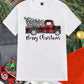 Manfinity 1pc Men's Casual Christmas Tree Truck Graphic Print Round Neck Short Sleeve T-Shirt, Suitable For Christmas Party