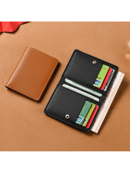 1PC Small Wallet Short Version New Simple Mini Wallet Card Bag Thin Folding Wallet Driver's ID Cover