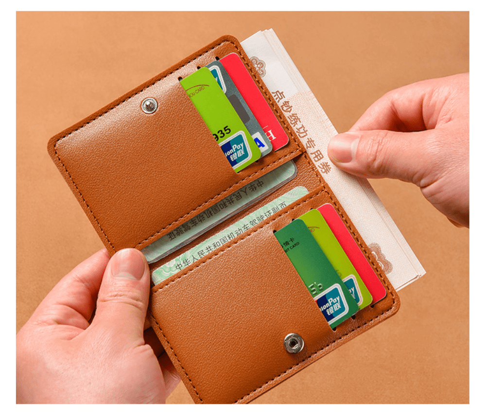 1PC Small Wallet Short Version New Simple Mini Wallet Card Bag Thin Folding Wallet Driver's ID Cover