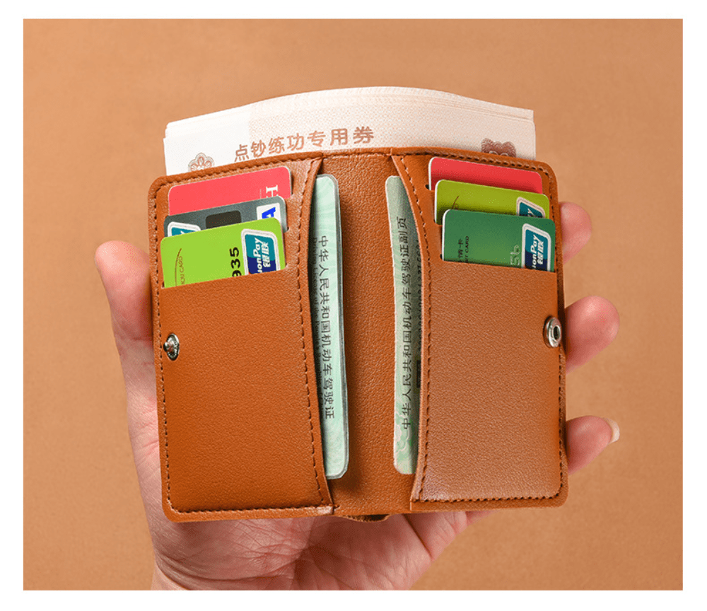 1PC Small Wallet Short Version New Simple Mini Wallet Card Bag Thin Folding Wallet Driver's ID Cover