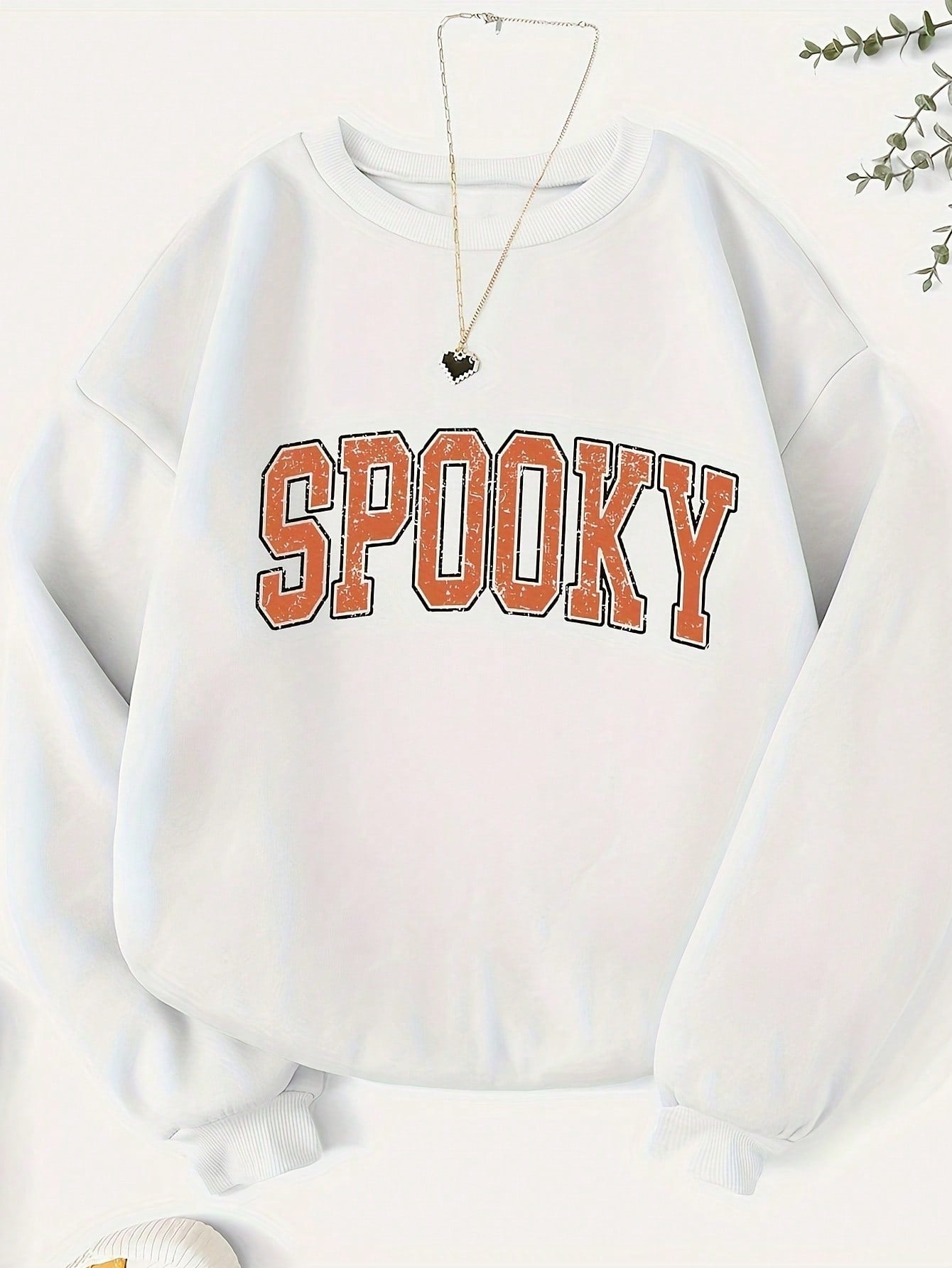 LUNE Plus Size Spooky Halloween Sweatshirt For Women - Soft