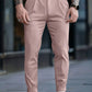 Manfinity Homme Men's Solid Color Simple Daily Dress Pants