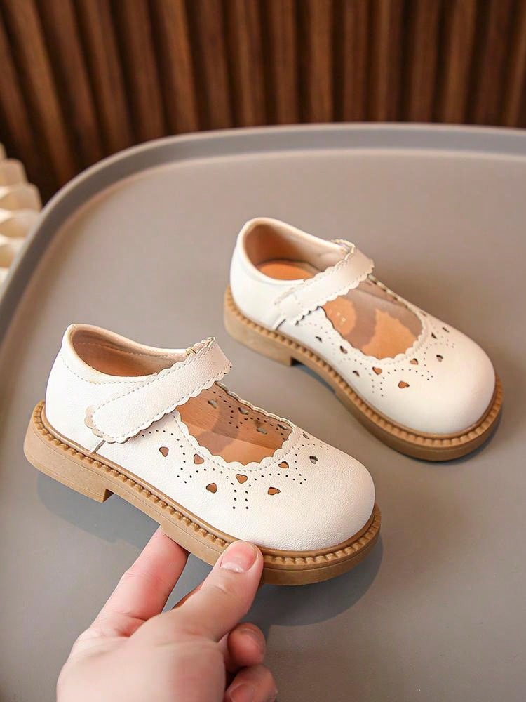 Girls Breathable Princess Shoes 2024 Autumn New Fashion Shoes Hook And Loop Closure Casual Shoes