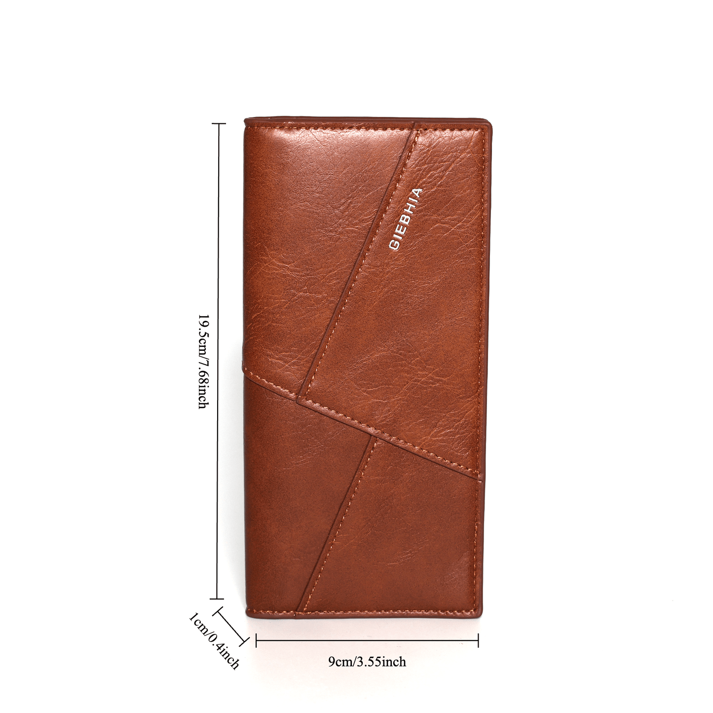 1pc Retro Men Long Wallet, Multifunctional Large Capacity, Fashionable Suit Style, Thin Soft Leather Bifold