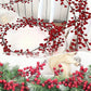 1pc Red Berry Garland Christmas Decoration, Artificial Cranberry Vine - Plastic Holly Hanging Decor, Suitable For Home, Wedding, Christmas - Versatile Artificial Berry Wreath, For Table, New Year Celebration, Engagement Party Decoration