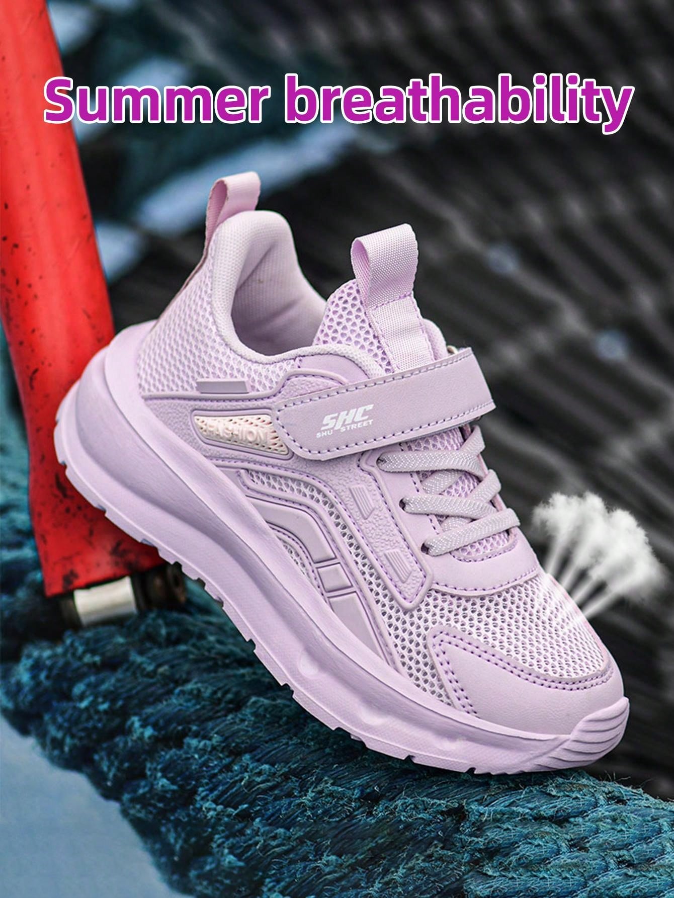 A Pair Summer Shoes For Girls Girls Kids Shoes Fashion Sneakers Shoes Kids Girls Sport Girl Sneaker Kids   Purple Shoes Running   Shoes Girls Trainers Block Colours Kids   Sport Shoes Light Boot Females