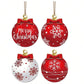 1/12pcs Christmas Ball Ornaments (Wooden Ornaments) Single-Sided Wooden Hanging Decor, Christmas Home Decoration, Seasonal Holiday Ornaments,Christmas