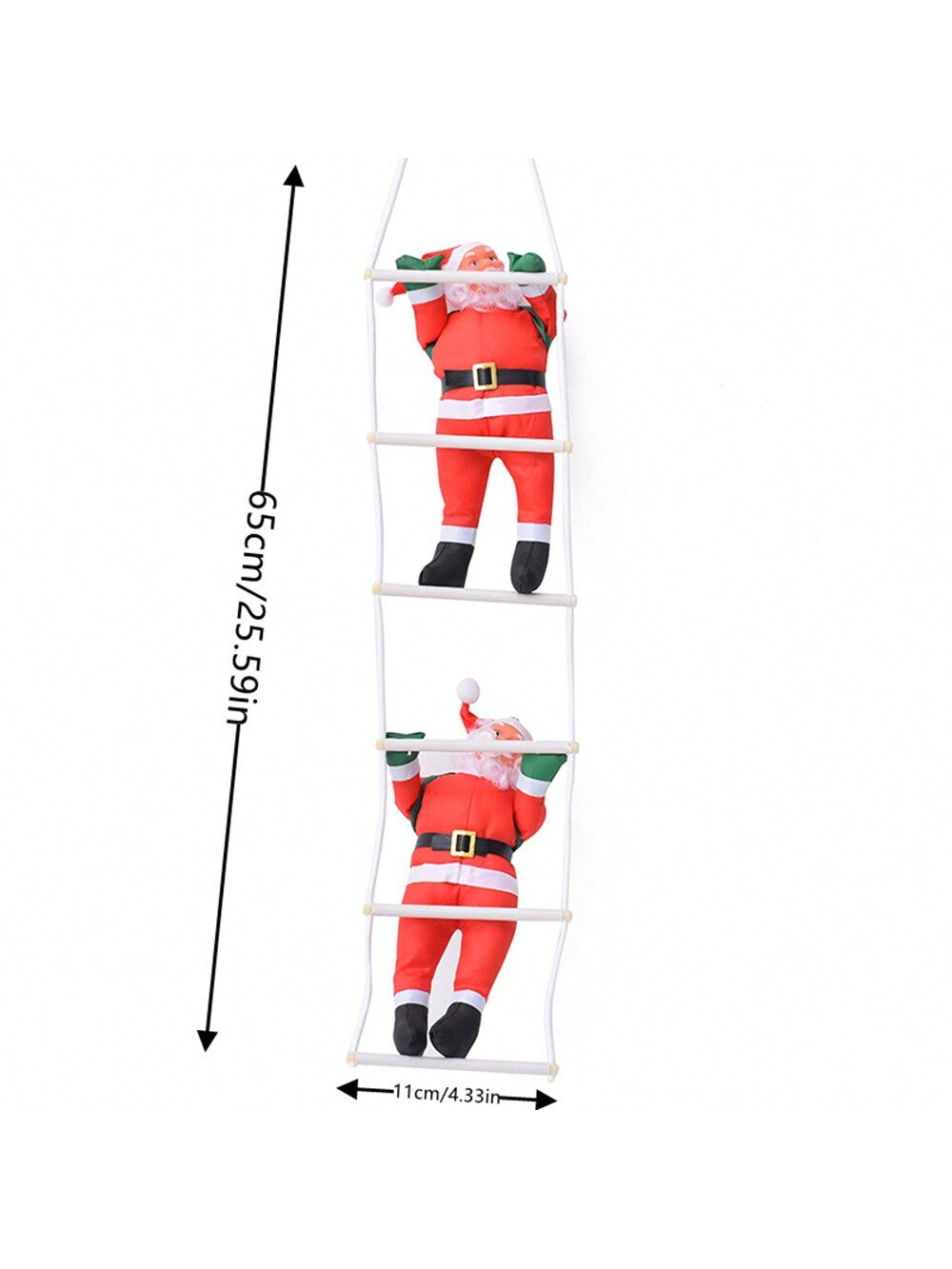 3pcs Climbing Rope Santa Claus Stuffed Doll 95cm/37.4in Christmas Toy Gift Christmas Family Arrangement Decorations,Xmas Decor,Christmas