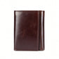 Vintage Genuine Leather Slim Bifold Wallet, Multi-Function ID/Credit Card Holder Purse, Valentine's Day Gift For Men