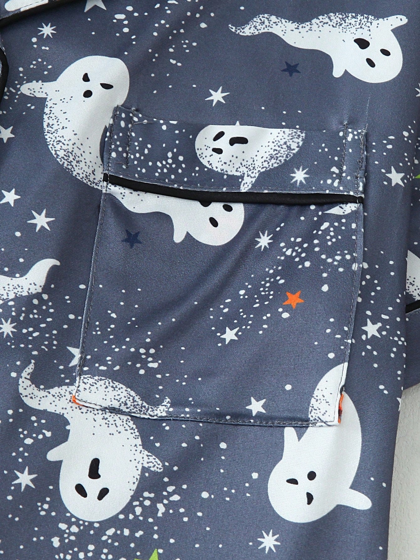 2pcs Ghost Graphic Funny Print Spring