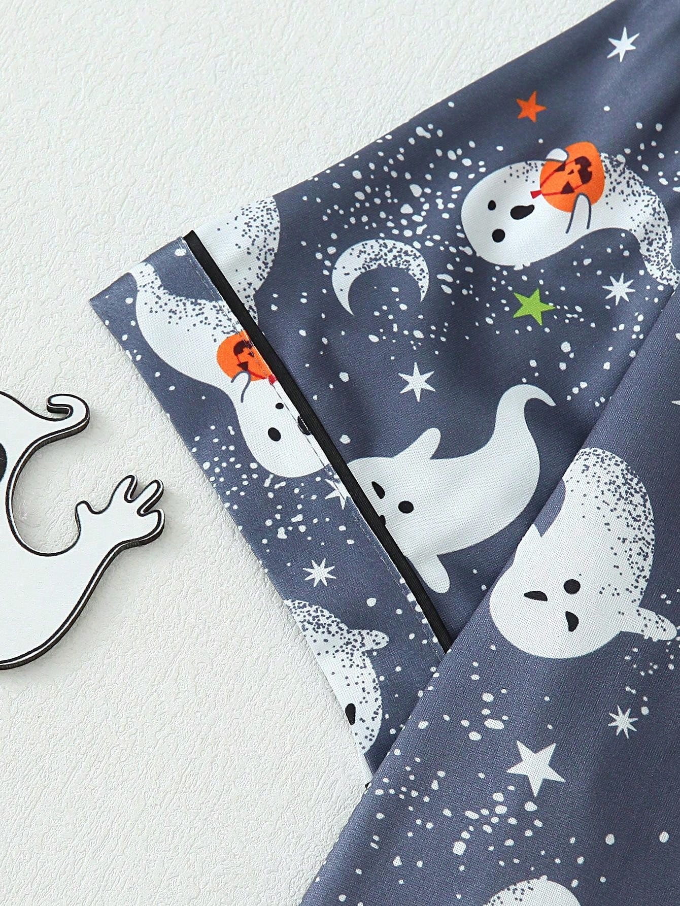 2pcs Ghost Graphic Funny Print Spring