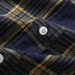 Men's Plaid Print Button Front Casual Long Sleeve Shirt