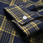 Men's Plaid Print Button Front Casual Long Sleeve Shirt