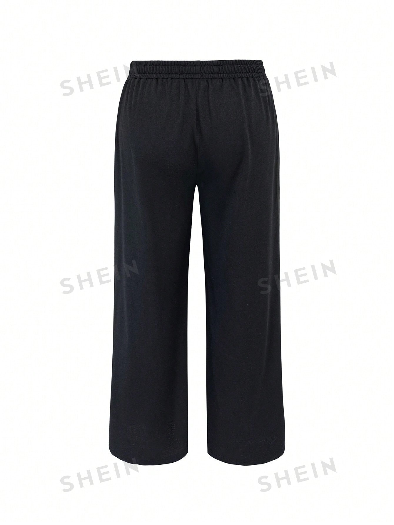 SHEIN Slayr Plus Size Women Contrast Color Print Sweatpants