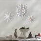 1pc Paper 3D Snowflake Hanging Ornament With Lights, Christmas Party Decoration,Christmas