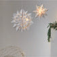 1pc Paper 3D Snowflake Hanging Ornament With Lights, Christmas Party Decoration,Christmas