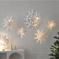 1pc Paper 3D Snowflake Hanging Ornament With Lights, Christmas Party Decoration,Christmas