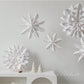 1pc Paper 3D Snowflake Hanging Ornament With Lights, Christmas Party Decoration,Christmas