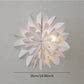 1pc Paper 3D Snowflake Hanging Ornament With Lights, Christmas Party Decoration,Christmas