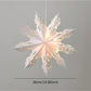 1pc Paper 3D Snowflake Hanging Ornament With Lights, Christmas Party Decoration,Christmas