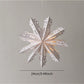 1pc Paper 3D Snowflake Hanging Ornament With Lights, Christmas Party Decoration,Christmas