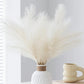 20pcs/10pcs Artificial Reed Grass Boho Christmas Decor Faux Pampas Grass Large Tall Fluffy Artificial Fake Flower Bulrush Reed Grass For Vase Filler Farmhouse Home Kitchen Bohemian Decoration, Room, Wedding Party Decor (White), Christmas Decoration