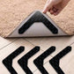 4/8/12pcs Carpet Tape, PU Washable Non-Slip Reusable Carpet Grippers