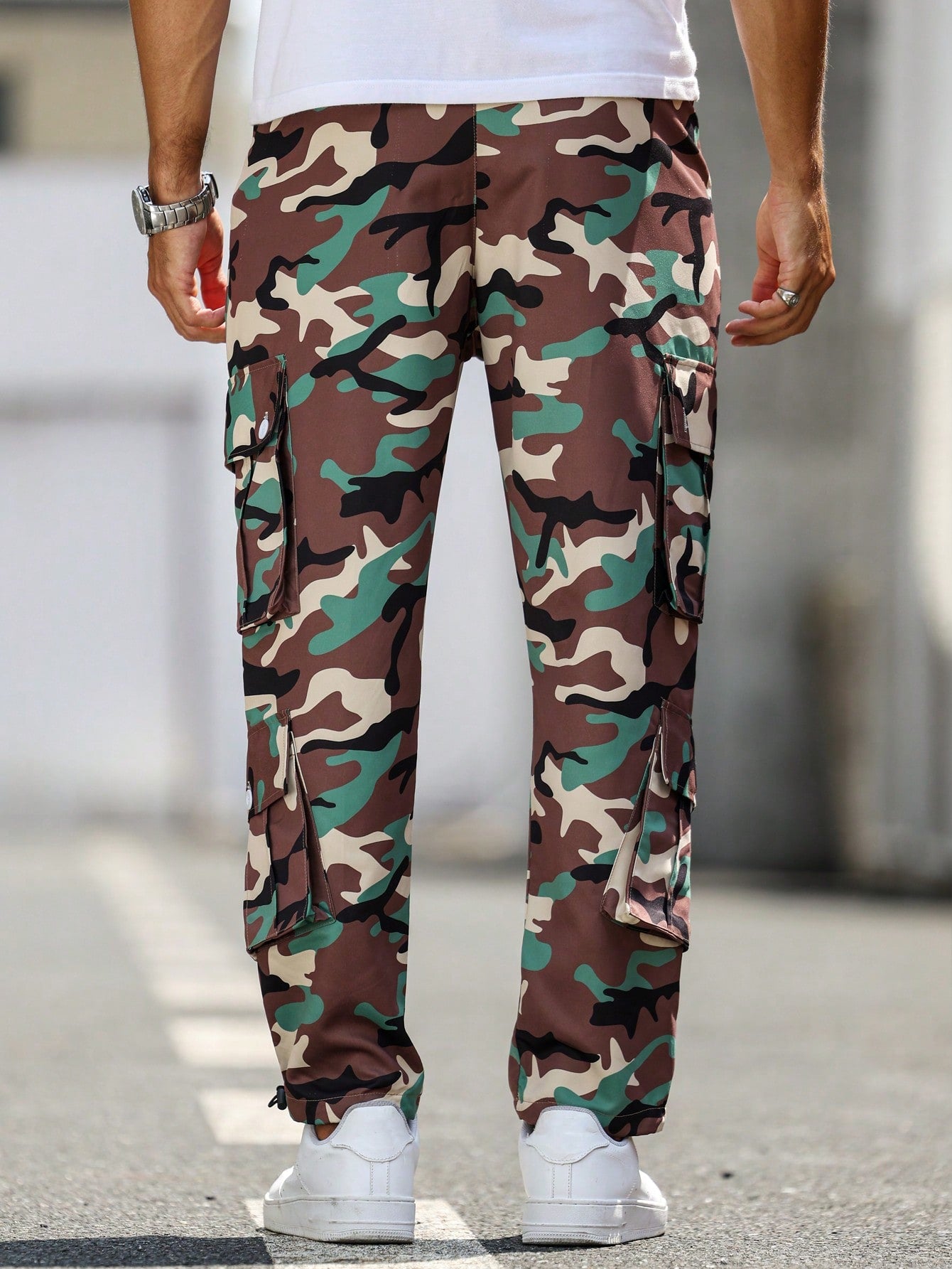 Manfinity LEGND Plus Size Men's Camouflage Print Pants