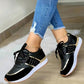 European And American Plus Size Women's Thick-Soled Sports Casual Shoes With Laces, In Stock For Summer