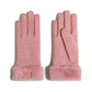 1 Pair Of Ladies Winter Gloves, Thicken Warm Touchscreen, Korean Fashion All-Match Windproof Riding Gloves