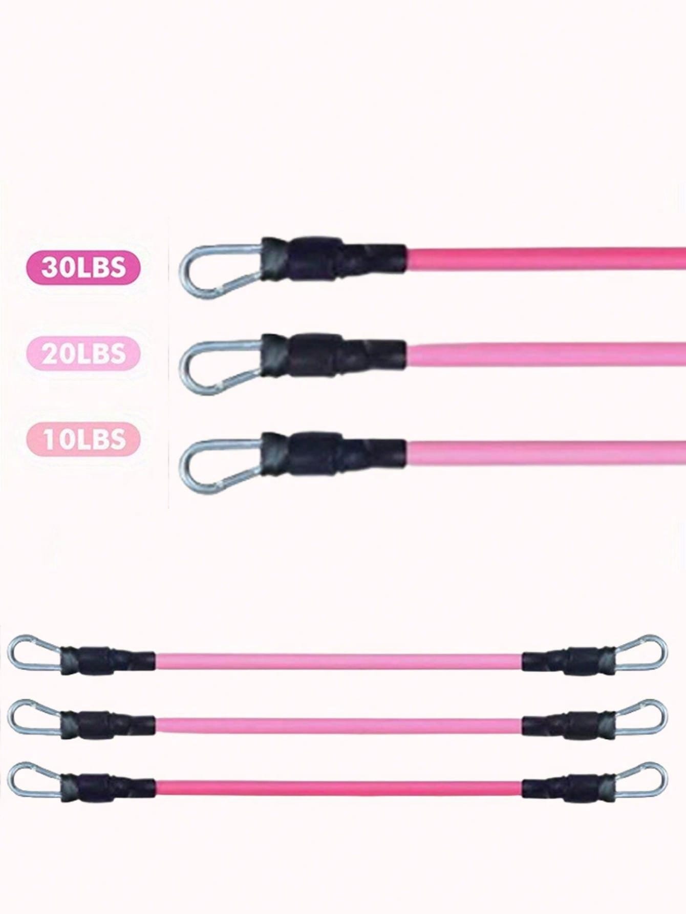 6pcs/Set Fitness Resistance Band For Ankle, Butt, And Leg Training, Including Elastic Ankle Straps And Resistance Loop Bands For Shaping And Toning