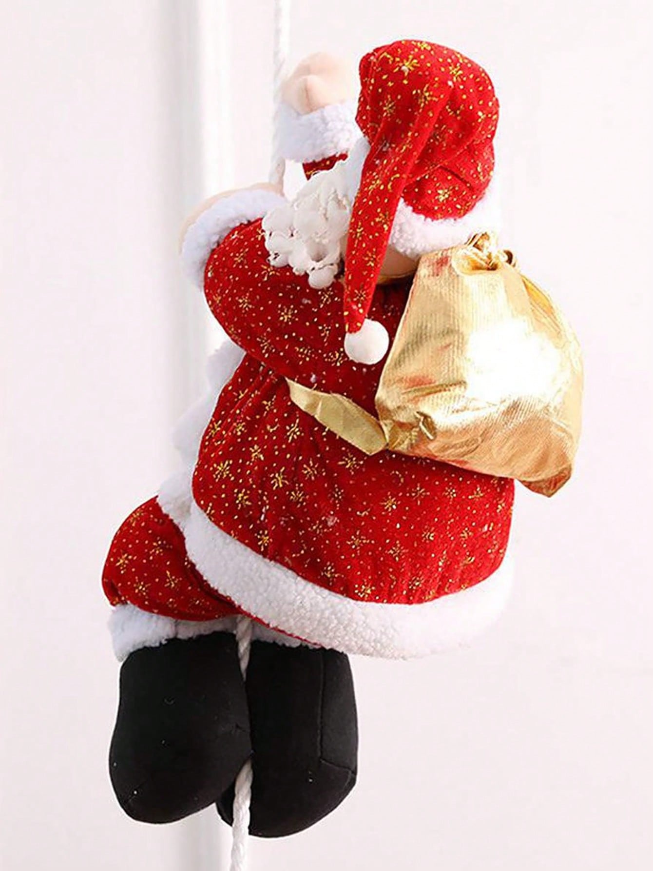 1pc Christmas Rope Climbing Santa, Suitable For Hanging Decorations On Ceilings And Windows In Shopping Malls, Home Window Decorations, Pendants, And Holiday Party Decorations,Christmas