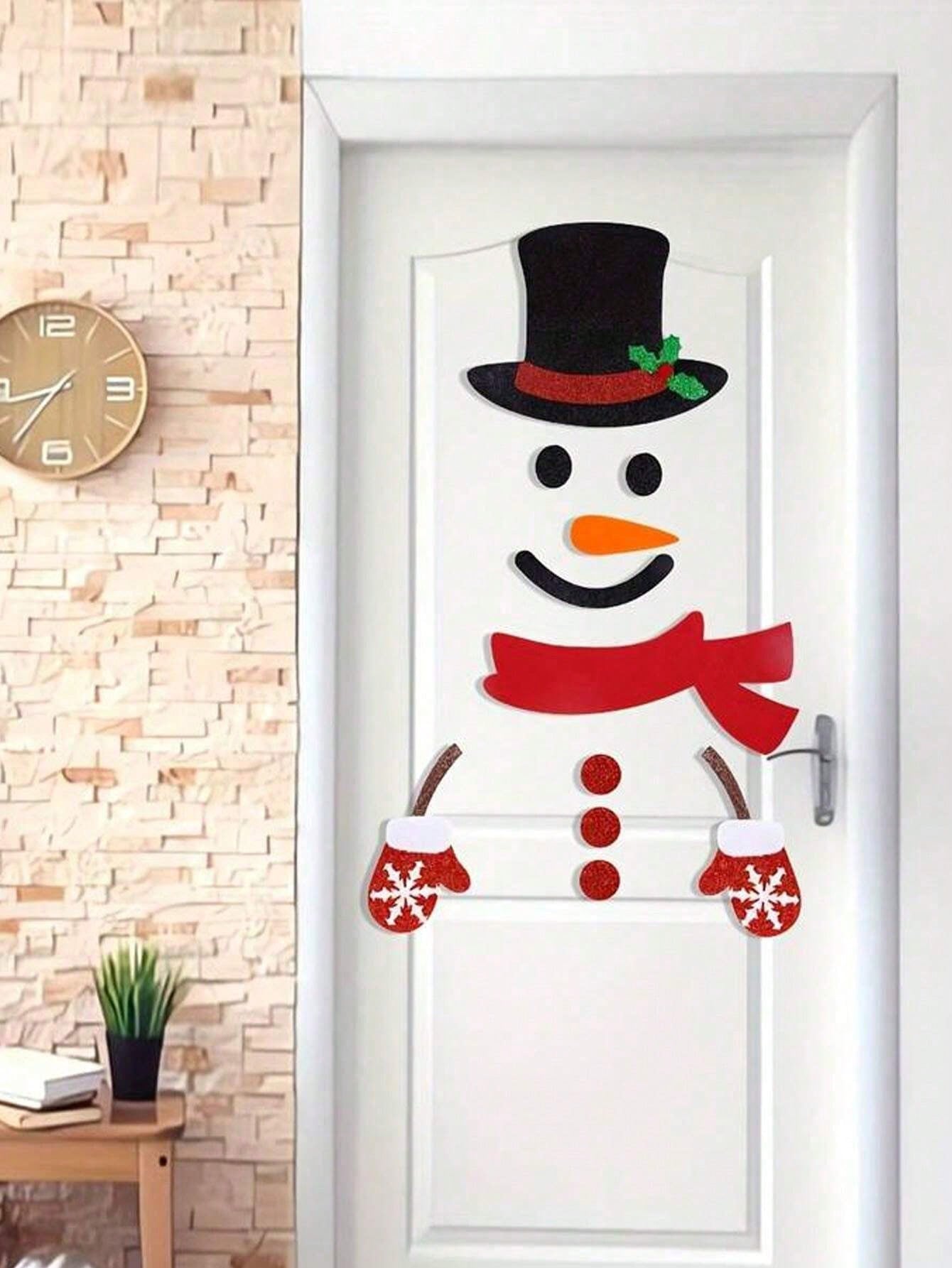 1set Cute Christmas Felt Door