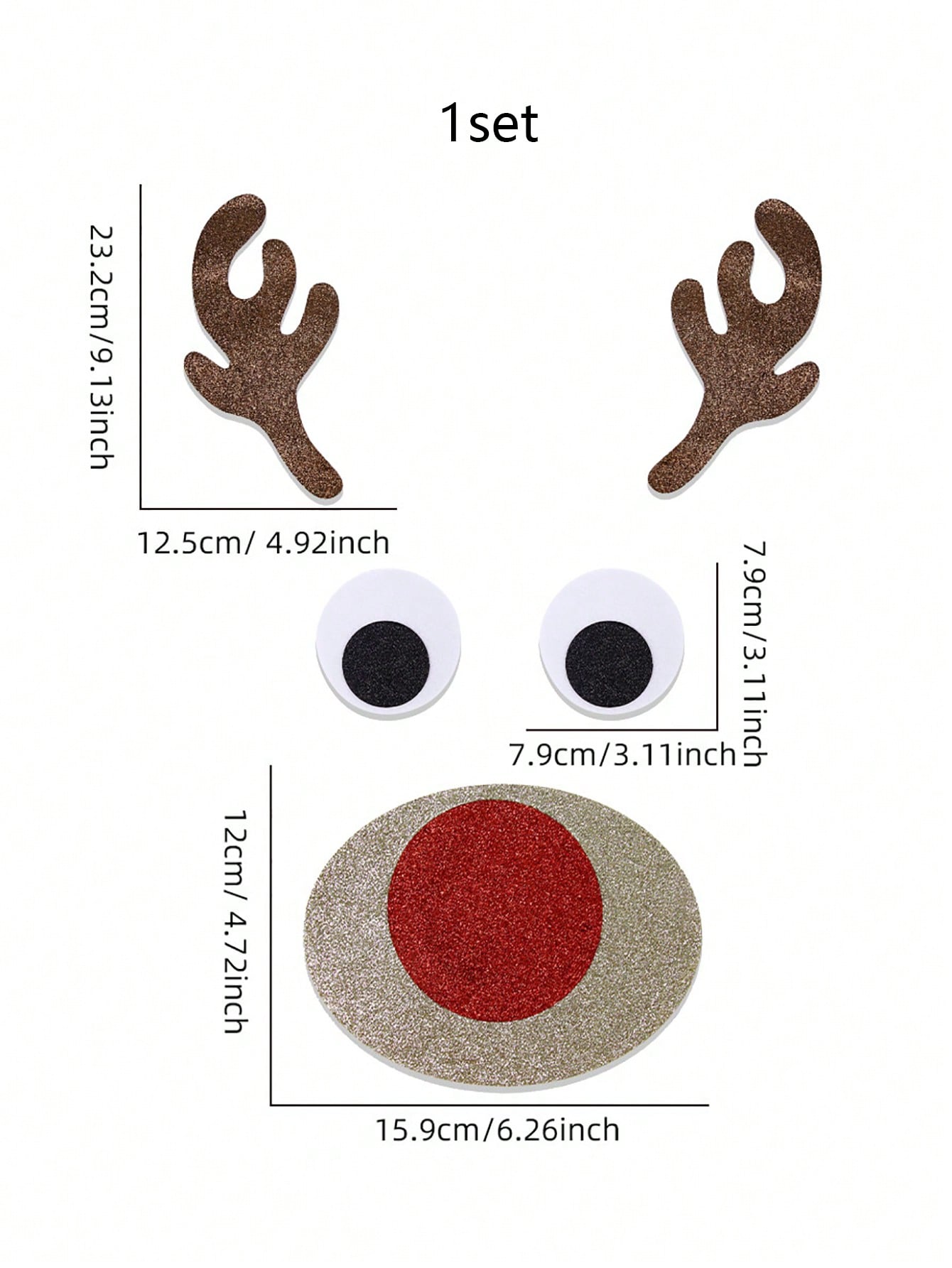 1set Cute Christmas Felt Door