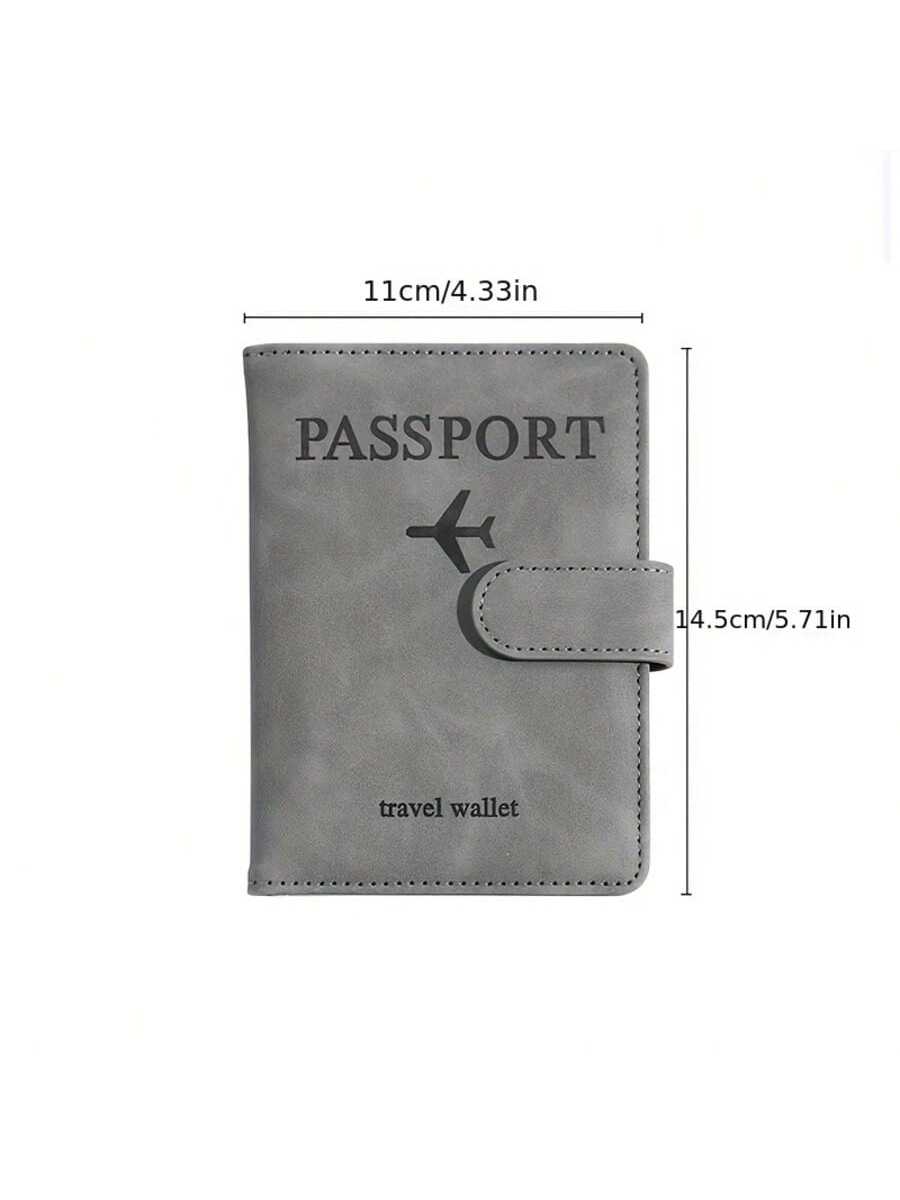 Leather RFID Passport Holder, Multi-Card Slots Multifunctional Passport Cover