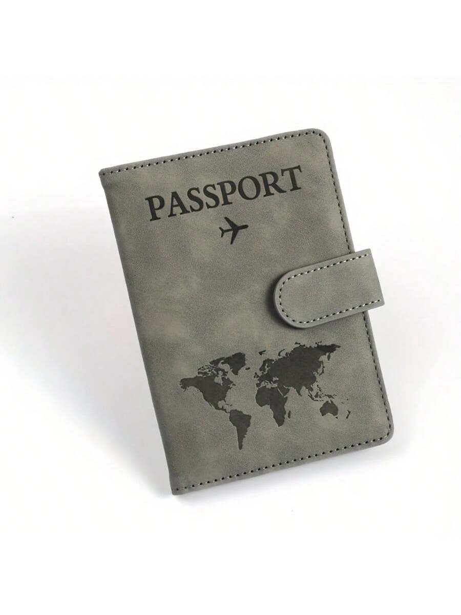 Leather RFID Passport Holder, Multi-Card Slots Multifunctional Passport Cover