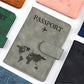 Leather RFID Passport Holder, Multi-Card Slots Multifunctional Passport Cover