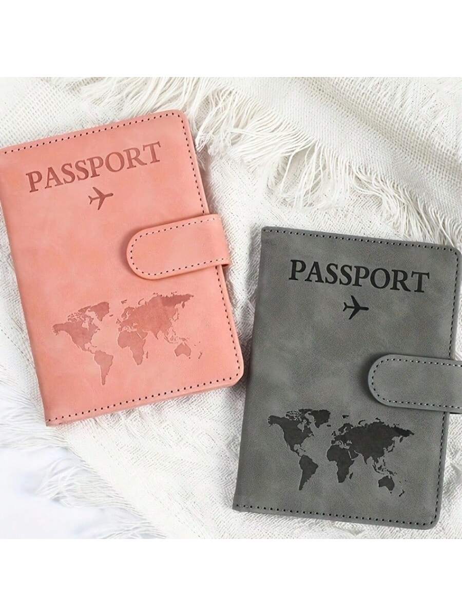 Leather RFID Passport Holder, Multi-Card Slots Multifunctional Passport Cover