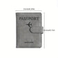 Leather RFID Passport Holder, Multi-Card Slots Multifunctional Passport Cover