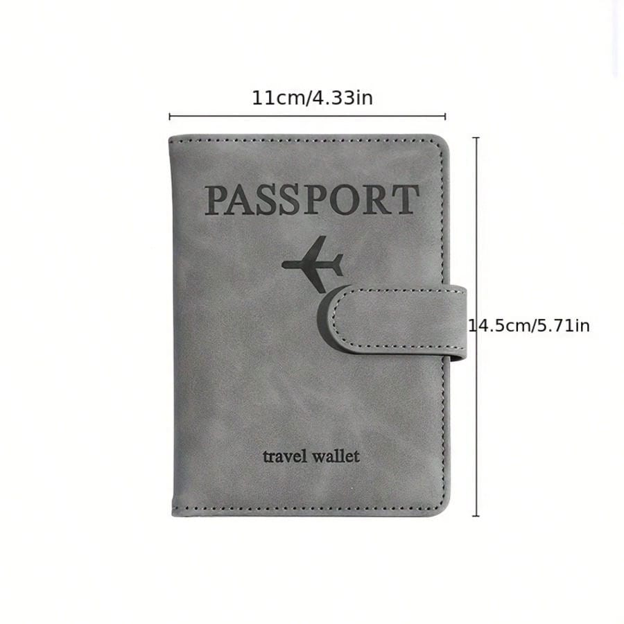 Leather RFID Passport Holder, Multi-Card Slots Multifunctional Passport Cover