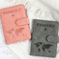 Leather RFID Passport Holder, Multi-Card Slots Multifunctional Passport Cover