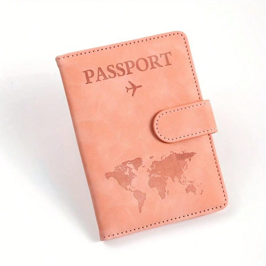 Leather RFID Passport Holder, Multi-Card Slots Multifunctional Passport Cover