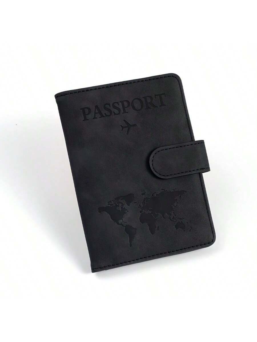 Leather RFID Passport Holder, Multi-Card Slots Multifunctional Passport Cover