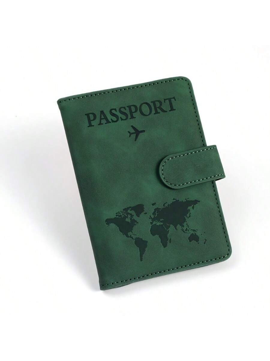 Leather RFID Passport Holder, Multi-Card Slots Multifunctional Passport Cover